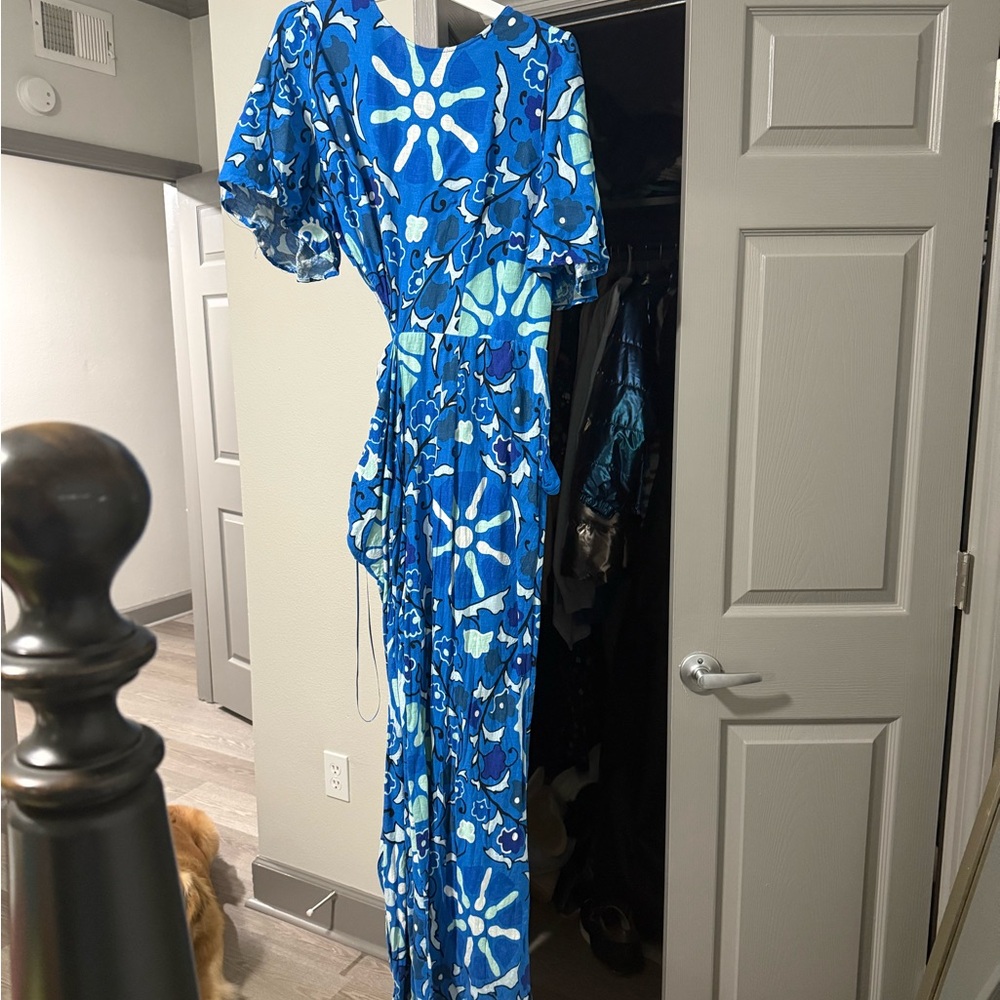 RHODE Blue and White Jumpsuit